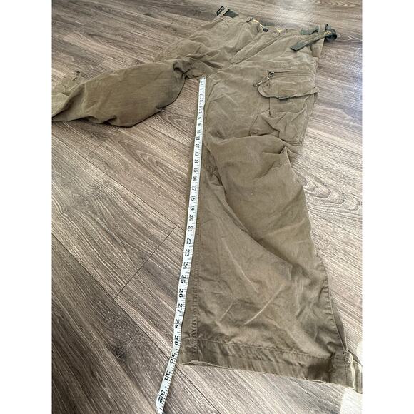 Abercrombie Fitch Pants Men M Green VTG 90s Y2K Paratrooper Baggy Cargo Wide Leg - Picture 12 of 14